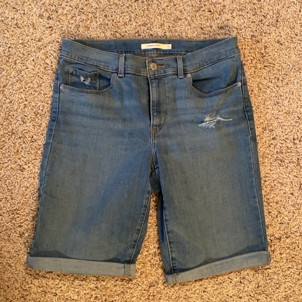 Denim Bermuda shorts - light wash